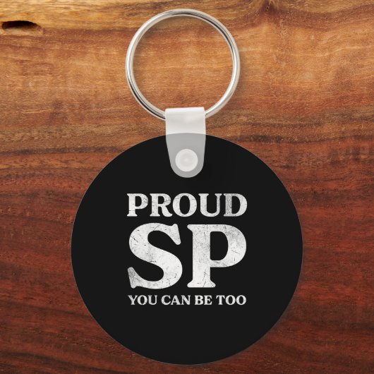 Porte-clés Retro Proud Sp Anti Scientology Funny Quote Idea  (Recto)