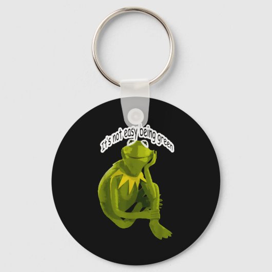 Porte-clés Retro Quote Its Not Easy Being Green Funny Frog An (Recto)