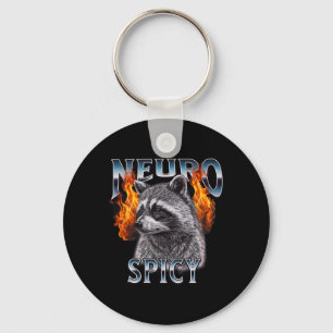 Porte-clés Retro Raccoon Neuro Épic Neurotypique Neurodivers