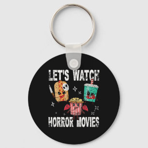 Porte-clés Retro Regardons Les Films D'Horreur Coûts D'Hallow