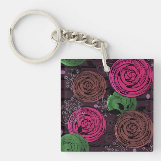 Porte-clés Rétro, rustique, folk (Devant)