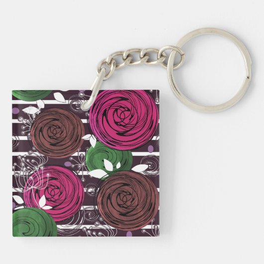 Porte-clés Rétro, rustique, folk (Dos)