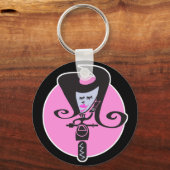 Porte-clés rétro scooter biker chic (Recto)