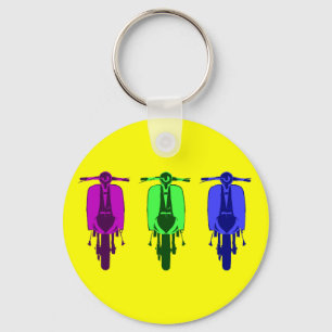 Porte-clés Retro Scooter Pop version art