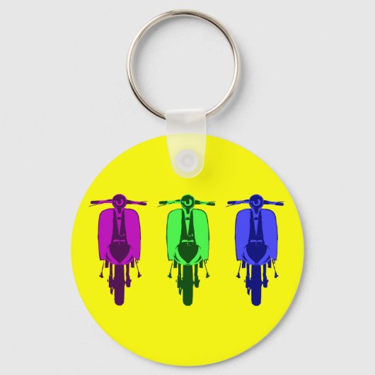 Porte-clés Retro Scooter Pop version art (Recto)
