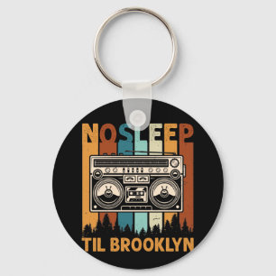 Porte-clés Retro Sleep Til Brooklyn Shirt Old School Portable
