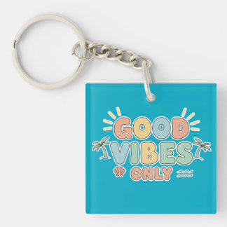 Porte-clés Retro Summer Beach Aesthetic Pastel Typography Art