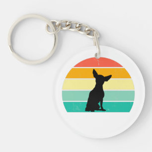 Porte-clés Retro Sunset Chihuahua