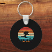 Porte-clés Retro Sunset Jay Peak Ski du Vermont _1 (Recto)