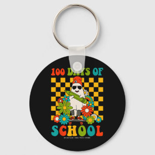 Porte-clés Retro Super 100 Jours D'Enseignants Scolaires Enfa