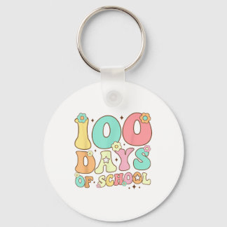 Porte-clés Rétro Super 100 Jours Joyeux 100E Jour De L'École 
