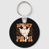 Porte-clés Retro Super Halloween Fantôme Éffrayant Papa Costu (Recto)