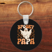 Porte-clés Retro Super Halloween Fantôme Éffrayant Papa Costu (Recto)