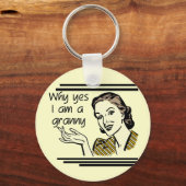 Porte-clés Rétro T-shirts et cadeaux de mamie (Recto)