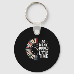Porte-clés Rétro Tant De Livres Peu De Temps Livre Horloge Le