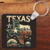 Porte-clés Retro Texas (Verso)