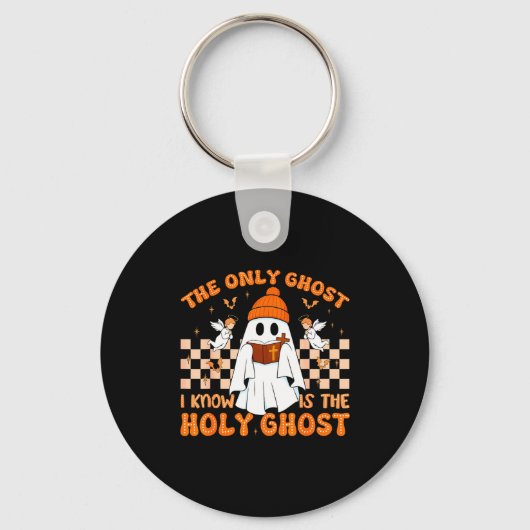 Porte-clés Retro The Only Ghost I Know Is The Holy Christian (Recto)
