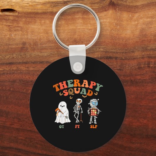 Porte-clés Retro Therapy Squad Slp Ot Pt Team Halloween Funny (Recto)