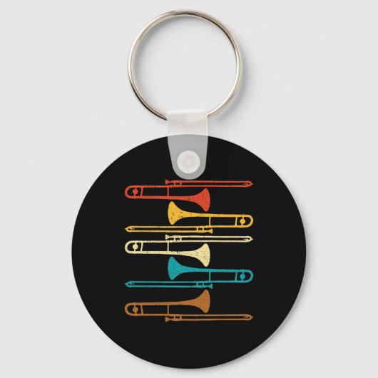 Porte-clés Rétro Trombone (Recto)
