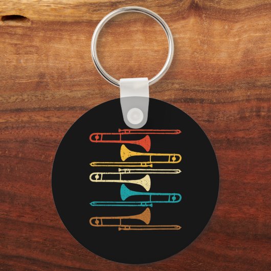 Porte-clés Rétro Trombone (Recto)
