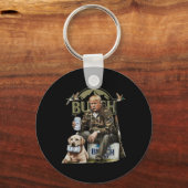 Porte-clés Retro Trump Chasse Deer Drôle Bière Boire (Recto)