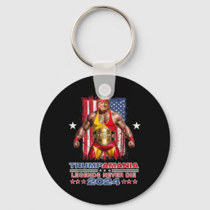 Porte-clés Retro Trump Funny Lutte Mème Trumpamania 2024