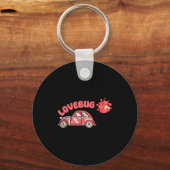 Porte-clés Retro Valentines Lovebug Heart Groovy Valentines M (Recto)
