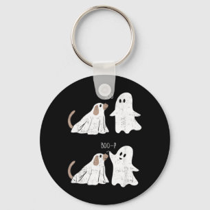 Porte-clés Rétro Vintage Boo Boop Fantôme Et Chien Halloween