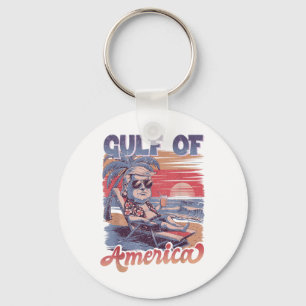 Porte-clés Retro Vintage Gulf Of Us America 2025 American Fla