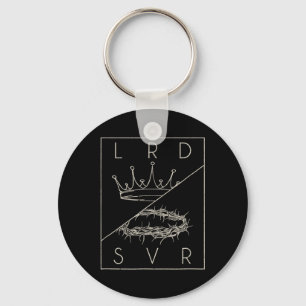 Porte-clés Retro vintage Jésus Christian Lord & Sauveur G