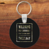 Porte-clés Retro Warning May Suddenly Start Talking About Red (Recto)