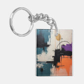 Porte-clés Retro Wave Design 03 - Porte - clé (Devant gauche)