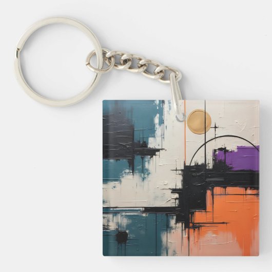 Porte-clés Retro Wave Design 03 - Porte - clé (Devant)