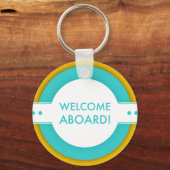 Porte-clés retro welcome aboard (Recto)