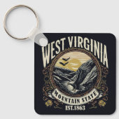 Porte-clés Retro West Virginia (Recto)