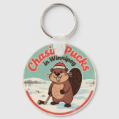 Porte-clés Retro Winnipeg Beaver Hockey (Verso)