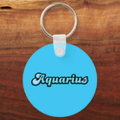 Porte-clés Rétro Zodiac Aquarius (Recto)