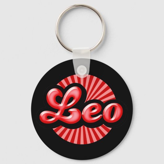 Porte-clés Retro Zodiaque Lion (Recto)