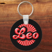 Porte-clés Retro Zodiaque Lion (Recto)