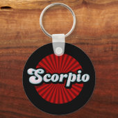 Porte-clés Rétro Zodiaque Scorpion (Recto)