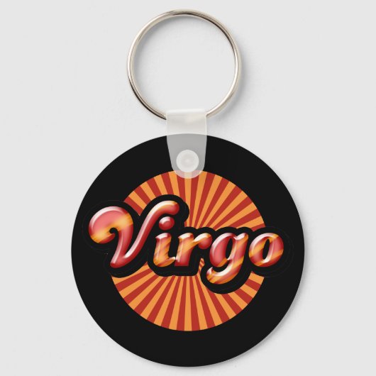 Porte-clés Rétro Zodiaque Vierge (Recto)