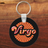 Porte-clés Rétro Zodiaque Vierge (Recto)