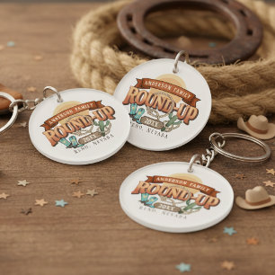 Porte-clés Réunion de famille Western Round-Up ID1318