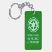 Porte-clés Réutiliser et recycler (Devant gauche)