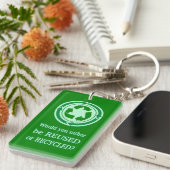 Porte-clés Réutiliser et recycler (Devant droit)