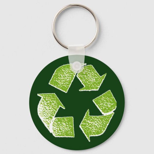 Porte-clés réutiliser le signe vert (Recto)