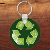 Porte-clés réutiliser le signe vert (Recto)