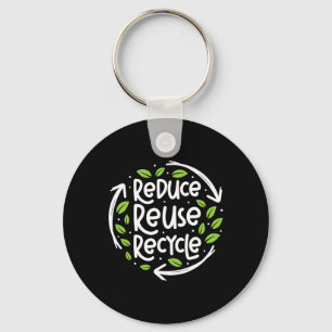 Porte-clés Réutiliser Réduire Recycle Enregistrer Jour des te