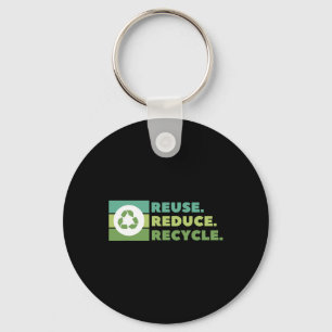Porte-clés Réutiliser Réduire Recycler Activisme De l'environ