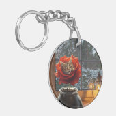 Porte-clés Rêve de chat rose  (Devant gauche)